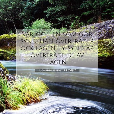 1 Johannesbrevet 3:4 Bibelvers Förklarad