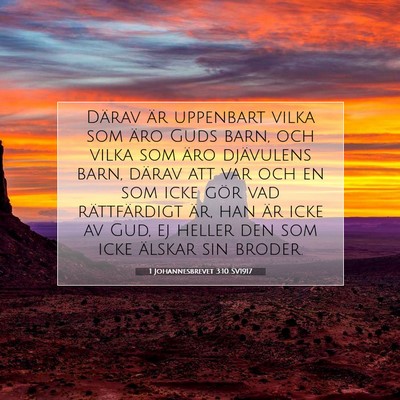 1 Johannesbrevet 3:10 Bibelvers Förklarad
