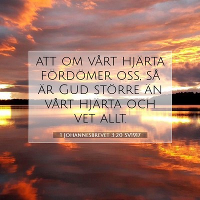 1 Johannesbrevet 3:20 Bibelvers Förklarad