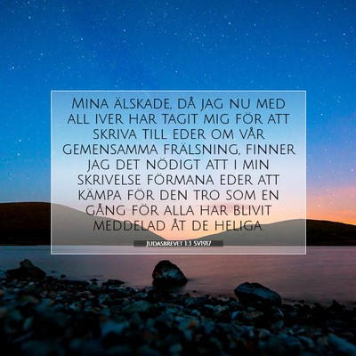 Judasbrevet 1:3 SV1917 Bild av bibelvers