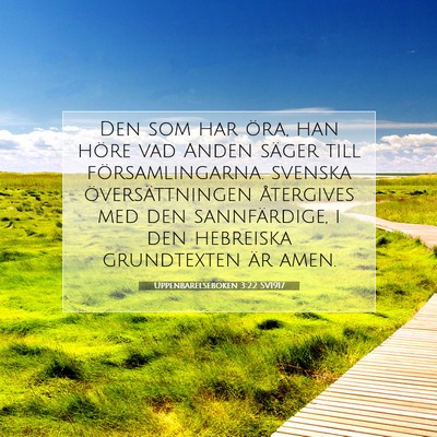 Uppenbarelseboken 3:22 SV1917 Bild av bibelvers
