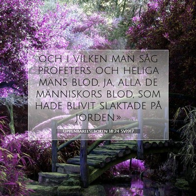 Uppenbarelseboken 18:24 SV1917 Bild av bibelvers