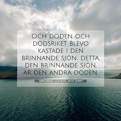 Uppenbarelseboken 20:14 SV1917 Bild av bibelvers